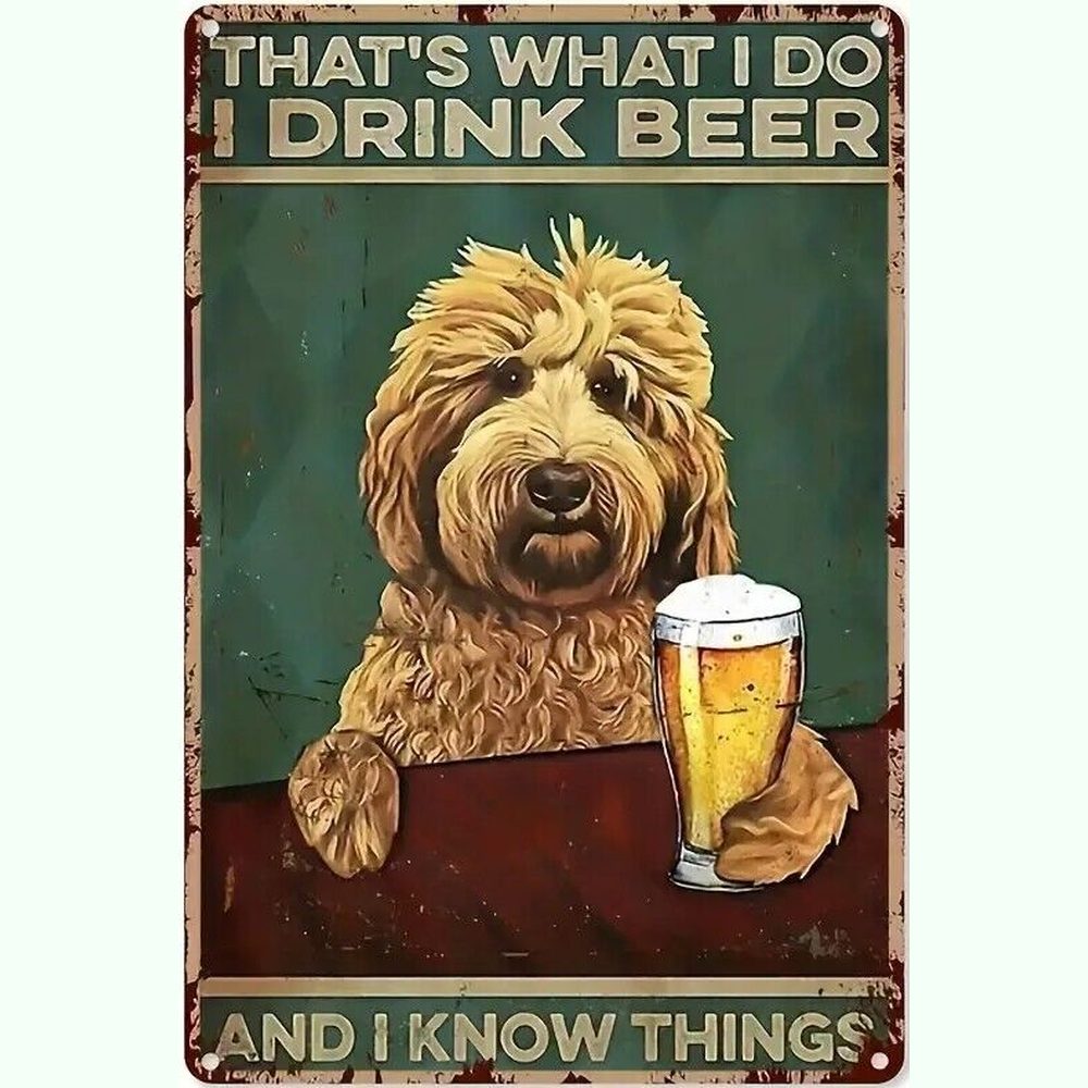 I Drink Beer And I Know Things Novelty Metal Sign 8" x 12" Wall Art Home & Garden:Home Décor:Plaques & Signs Style Your Walls